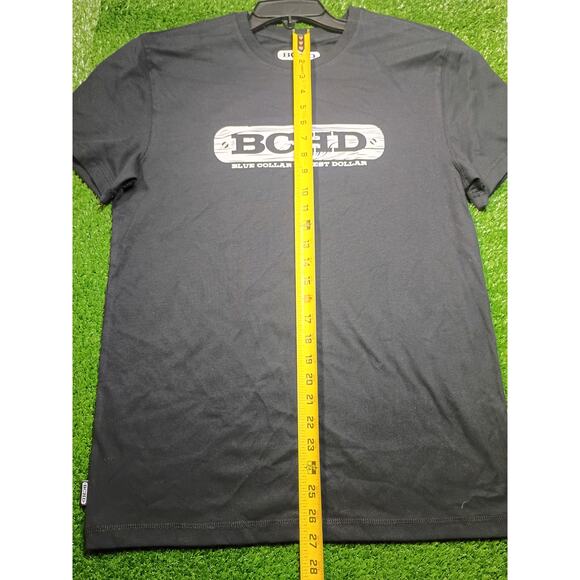 Stylish BCHD Black T-Shirt - Blue Collar Honest Dollar Tee Size M - Picture 4 of 7